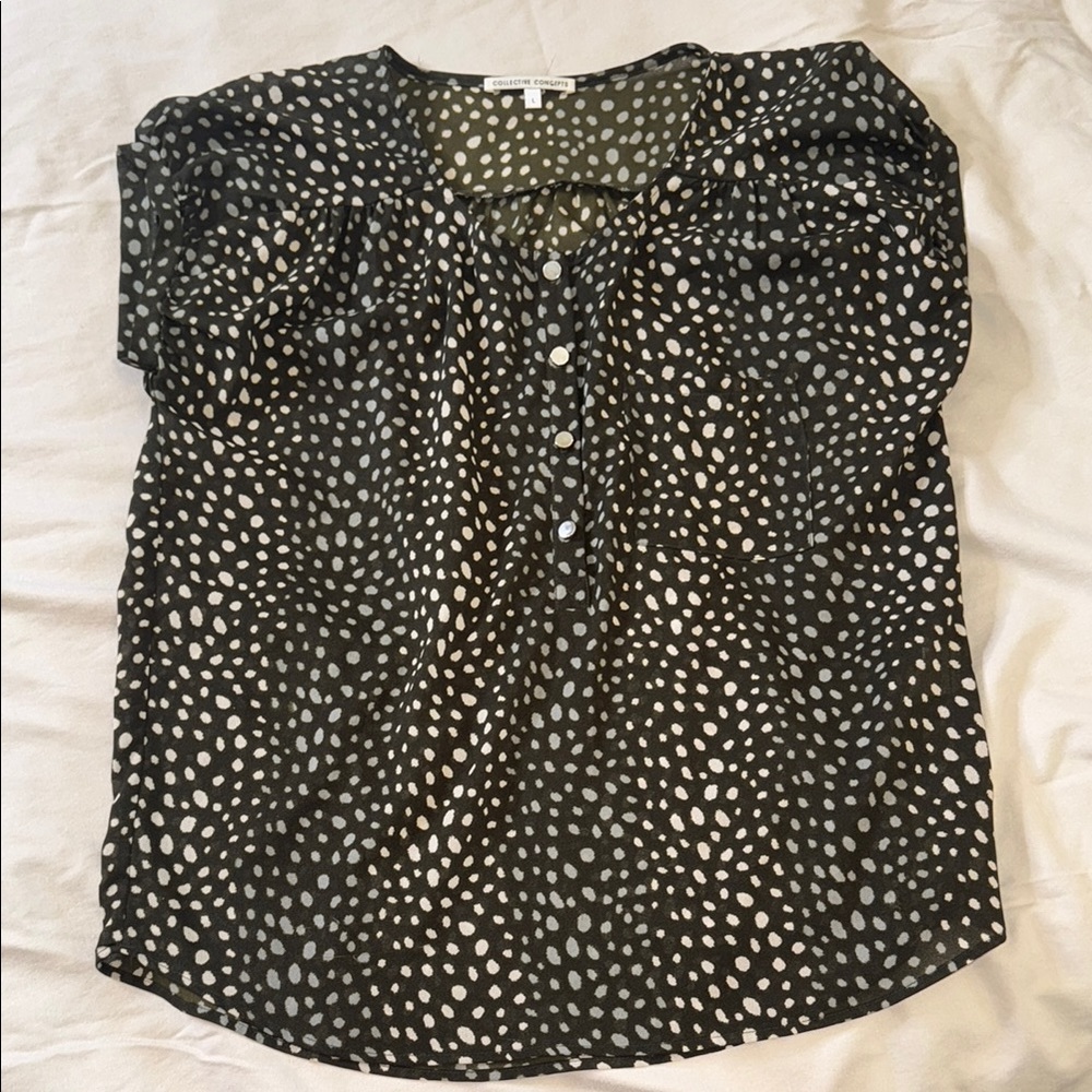 Animal print blouse